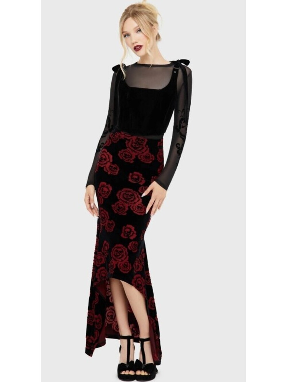 Killstar Pandora's Rose Maxi Skirt Women's Size 3XL NEW RARE HTF